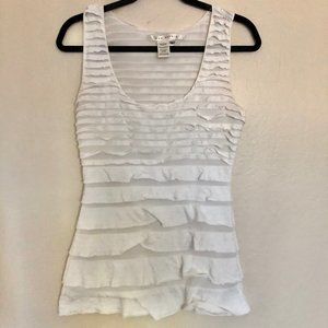Max Studio White Sleeveless Top